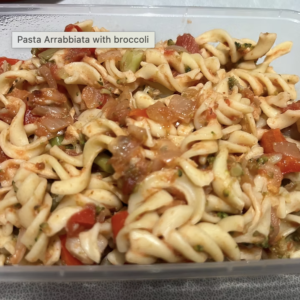 Pasta Arrabbiata with broccoli