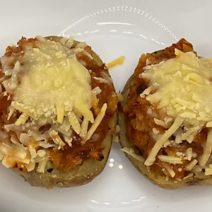 PIzza Stuffed Jacket Potato