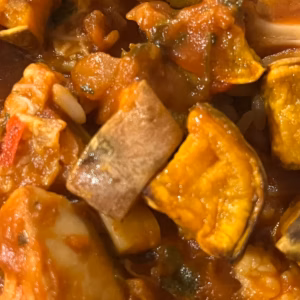 Jackfruit curry & rice