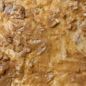 Peanut butter tray bake